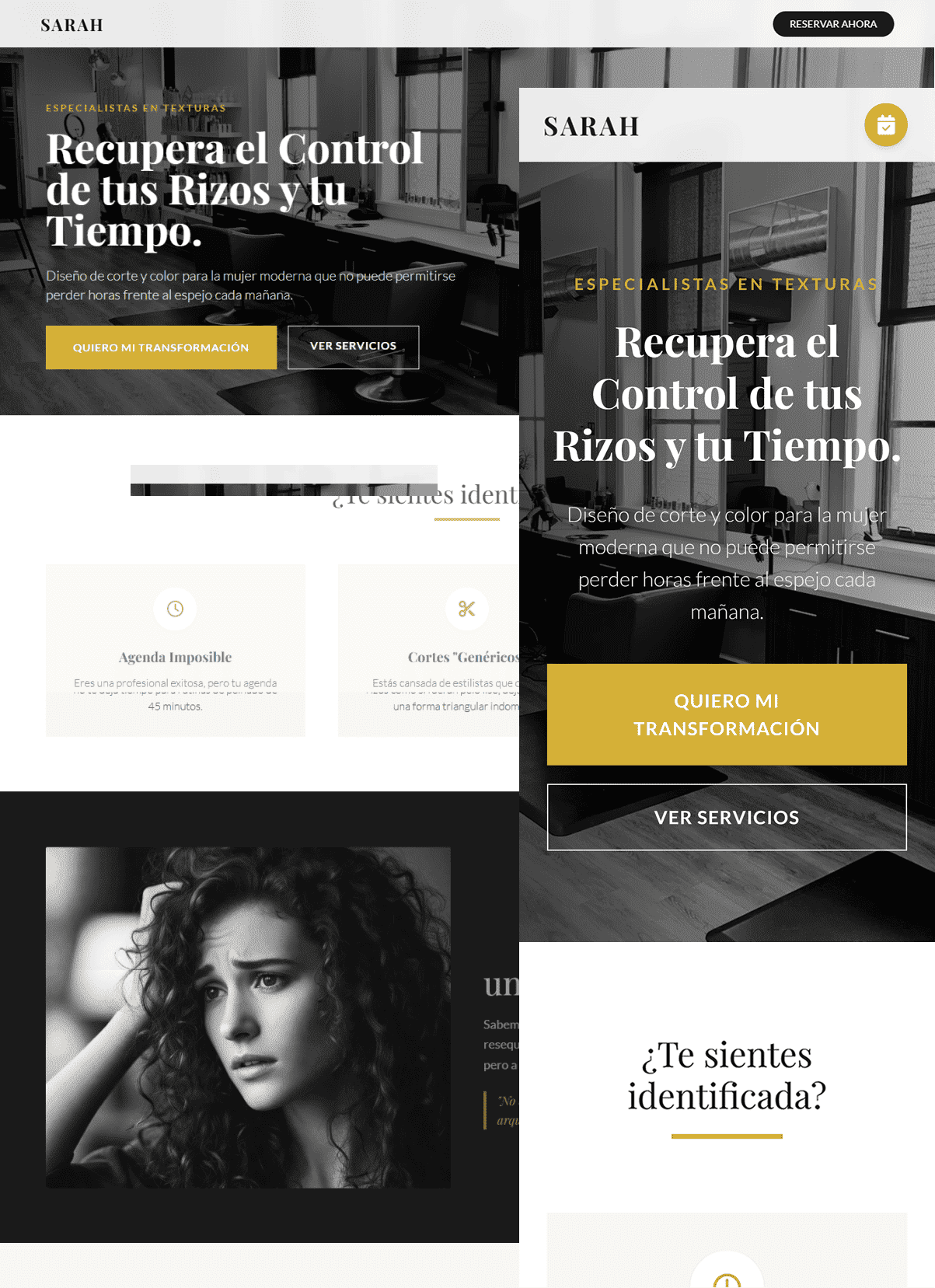 Diseño web estética y belleza